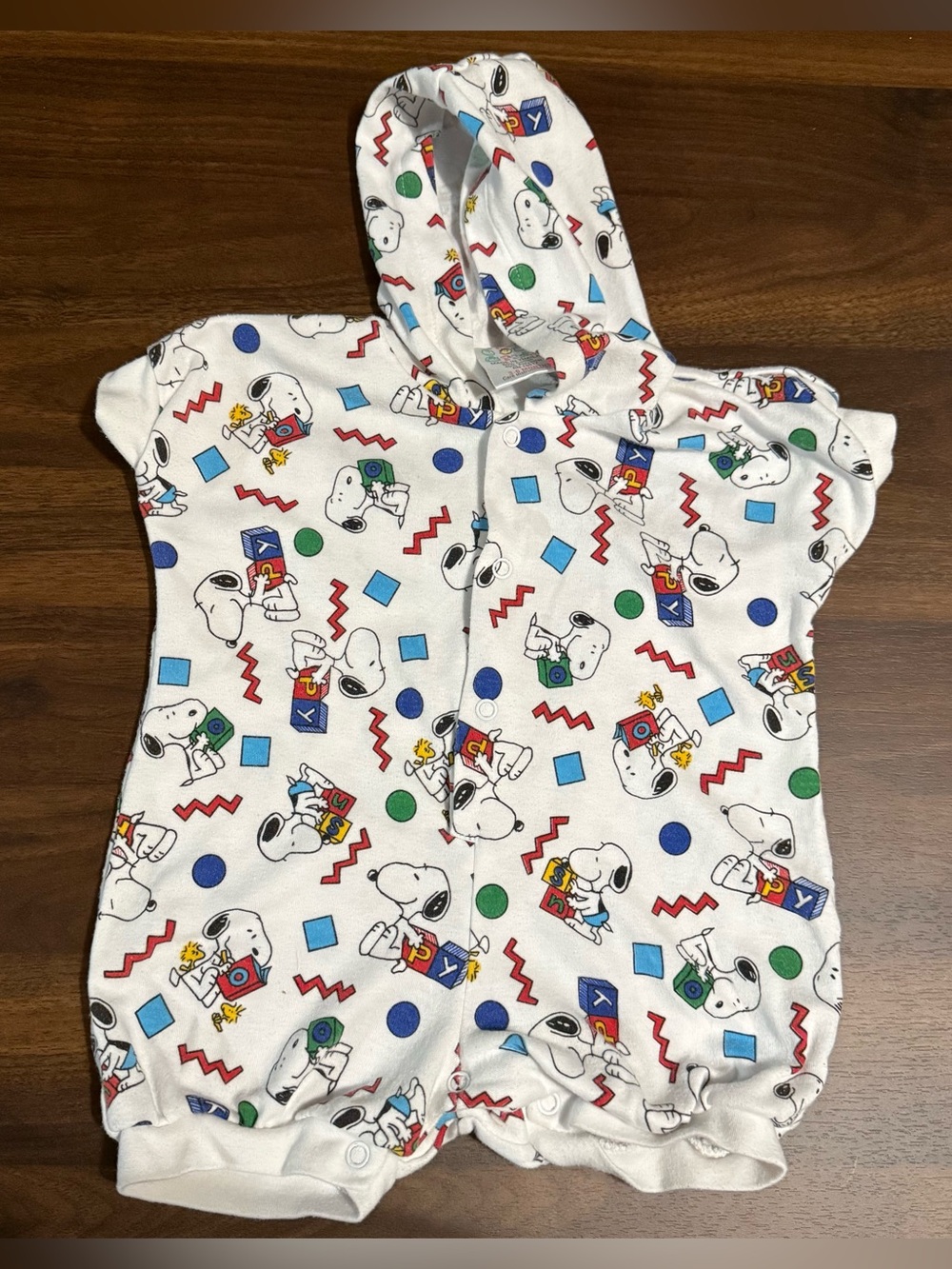 Baby vintage snoopy peanuts romper
